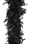 Plunksnų boa, juodas, 180 cm, 1 vnt