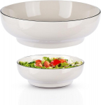 KITCHTIC keraminis dubenėlis 250 ml baltas 21 cm x 7 cm
