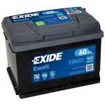 Akumuliatorius EXIDE Excell EB602 60Ah 540A