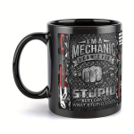 Keramikinis mechaniko tematikos kavos puodelis 11oz