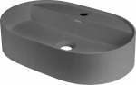 Deante Silia granito stalvir&scaron;io praustuvas 55x35 cm, ovalus, pilkas metalinis