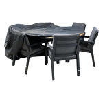 Lauko baldų uždangalas Home4You, 240x90 cm, juodas