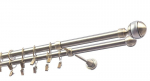 Dvigubas karnizas metalinis 19 mm + 19 mm OLIMP, 200 cm, antika