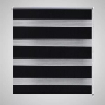 Žaliuzė, roletas Zebra, 40 x 100 cm, juodas, Juoda