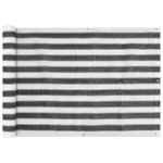 Balkono pertvara vidaXL 75x400 cm, ruda/balta, Antracito