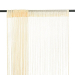 Virvelinės užuolaidos, 2vnt., 100x250cm, kreminės spalvos, Kreminė