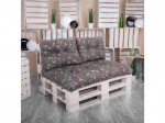 Pagalvių komplektas paletėms Patio Termi, G001-11BB, rudas