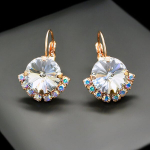 Auskarai moterims DiamondSky "Clarice V" su Swarovski kristalais
