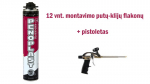 Klijai ir putos POINT PENOPLAST pistoletinės, 780g + pistoletas