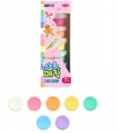 Plastilinas &scaron;ilkinis Amos i-Clay "Snow Magic" 7 spalvų po 9 g