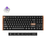 Keychron K8 HE SE - US Layout - Gateron Magnetic Nebula - Carbon Black Wireless Keyboard, Keychron K8 HE Wireless (K8H-F1) - US Layout - Gateron Magnetic Nebula - Carbon Black (Juoda) Magnetinė Belaidė Žaidimų Klaviatūra