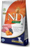 Farmina N&D GF Mini su moliūgais, ėriena ir mėlynėmis, 2,5 kg