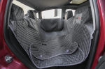 Hobbydog automobilio sėdynių užtiesalas su &scaron;onais ir velcro juosta, pilkas, 160x140 cm