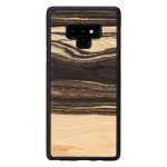 Man&Wood Nugarėlė skirta Samsung Galaxy Note 9, White ebony, Juoda