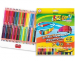 Dvipusiai spalvoti pie&scaron;tukai, 24 = 48 spalvos, trikampio formos, su drožtuku, Colori, Penmait