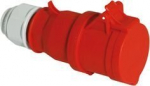 Lizdas 32a 5p 400v Ip44 Raudonas Quick-connect
