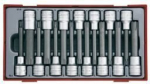Teng Tools Ribe ir Xzn antgalių rinkinys, 15 vnt.