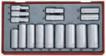 Teng Tools 3/8'' 16 vnt. ilgų terk&scaron;linių galvučių rinkinys