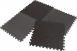 Apsauginis grindų kilimėlis Eb Fit 60x60 cm, 4 vnt., juodas/pilkas
