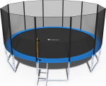 Batutas Funfit 490 cm su apsauginiu tinklu