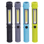 Rankinis žibintuvėlis 3W COB LED + 1 LED, 3x AAA (baterijos viduje)