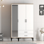 Drabužinė Kumsal RT - Walnut, White