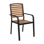 Kėdė Home4You Dalya, 60.5x56x93.5 cm, ruda