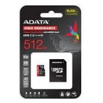 Atminties kortelė telefonui Adata AUSDX512GUI3V30SHA2-RA1