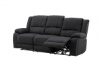 Sofa Singapore su atlo&scaron;iamu 3 vietų atlo&scaron;u, juoda
