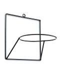 Pakabinamas metalinis gėlių vazono laikiklis Loft, 22 cm, juodas
