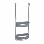 Pilka lanksčioji vonios kambario lentynėlė