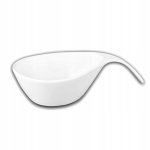 Wilmax dubenėlis, 450 ml, Porcelianinis sultinys su rankenėle baltas Wilmax 25x13 cm, 450 ml