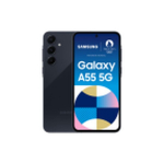 Telefonas Samsung Galaxy A55 i&scaron;manusis telefonas 128 GB 5G naktinės mėlynos spalvos