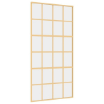 Stumdomos durys auksinės 102,5x205cm stiklas/aliuminis 155174