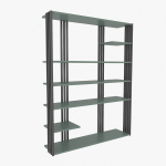 Knygų lentyna Kalune Design Jenny 875ZNA4525, juoda/žalia