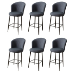 Baro kėdės rinkinys (6 vienetai) Alte - Anthracite, Black