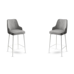 Baro kėdė (2 vienetai) Enox - Grey, White