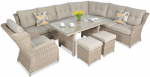 Lauko baldų komplektas TRIVENTO DINING, Light Beige