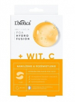 Paakių kaukė L'biotica PGA Hydro Fusion +WIT. C, 1 pora, L'Biotica PHF Vitaminas C Drėkinamasis & Ap&scaron;vietimas Hidrogelio Paveikslėliai po akimis, 1 pora