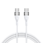 Elastingas USB-C - USB-C kabelis 65W 1m, baltas