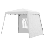 Pop Up Pavillion Sulankstomas paviljonas, su stogu, atsparus oro sąlygoms, 240 x 240 x 250 cm, baltas