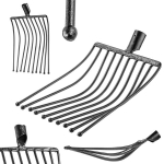 10 dantų bulvių &scaron;akutės sodo komercinis metalas be rankenos