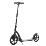 Roller Tretroller Kickscooter Sulankstomas riedlentė, sulankstoma, amortizatoriai, nuo 14 metų, juoda, Juoda