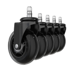 DXRacer Rollerblade Wheels - Black (Juodi) Guminiai Ratukai