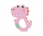 Kramtukas Lorelli Dino, 3 mėn+, pink/rožinis