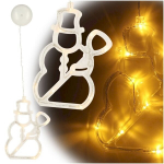 LED pakabinamas ap&scaron;vietimas Kalėdų dekoracijos sniego senis 49cm 10 LED