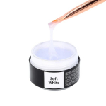 Statybinis gelis Easy Fluid Sincero Salon, Soft White, 15 ml
