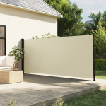I&scaron;traukiama &scaron;oninė markizė, kreminės spalvos, 160x600cm