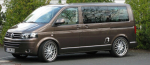 VW Transporter T5 - CHROM &Scaron;oninių durų apvadai