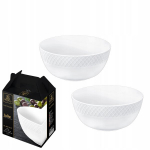 Wilmax Julia salotinė 600 ml, 14 cm, baltos, 2 vnt.